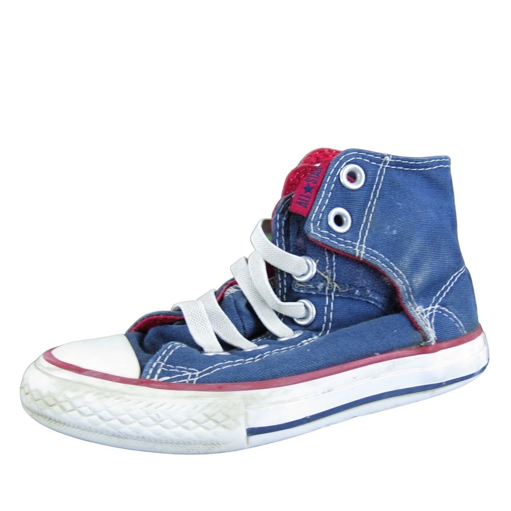 Converse Boys Sneaker Hi Top Szâ T 11 Medium Blue Fabric Hook & Loop
